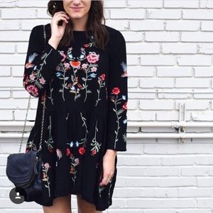 Chicwish floral embroidered tunic